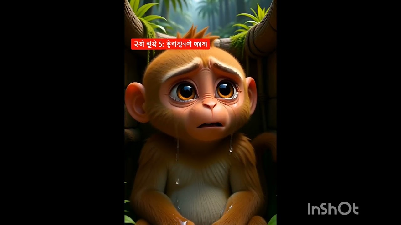 Little monkey and kind elephant ✨ नन्हा बंदर और दयालु हाथी 🐘🐒 Kids Moral Story in Hindi ✨3D Cartoons