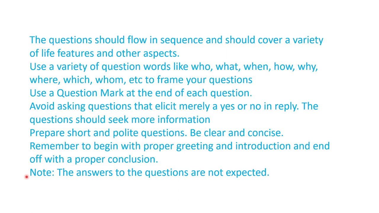 WRITING SKILLS INTERVIEW QUESTIONS