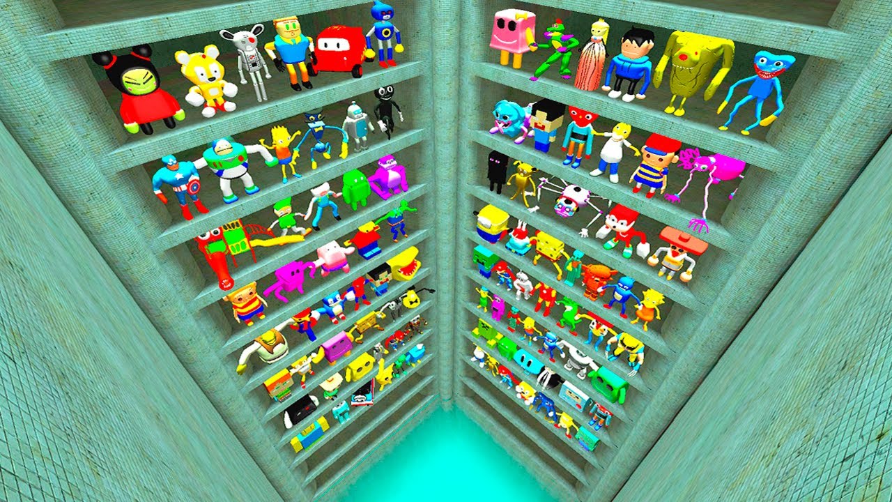 🚰 ABYSS POOLROOMS ALL NEW 3D SANIC CLONES MEMES MEGA PUNCH SPARTAN KICKING in Garry's Mod!