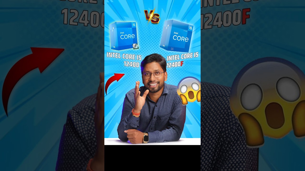 Intel Core i5 12400f vs👉12400 Which is Best For You...!............#intel #pcbuild #tech #12400f