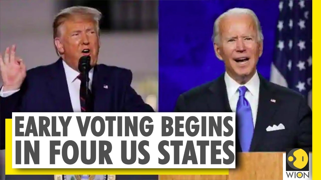 US Election: Early voting begins in four US states; Biden challenges Trump on economy