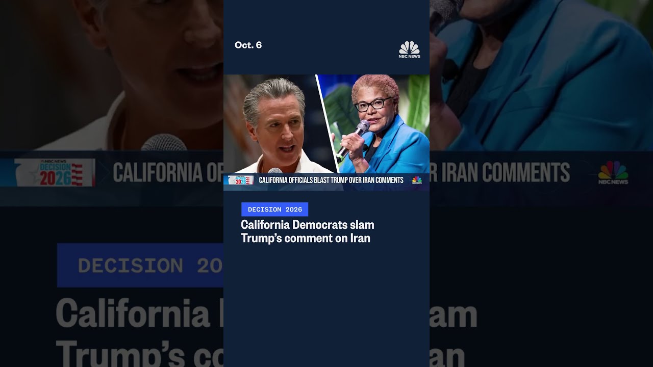 California Democrats slam Trump&rsquo;s comment on Iran