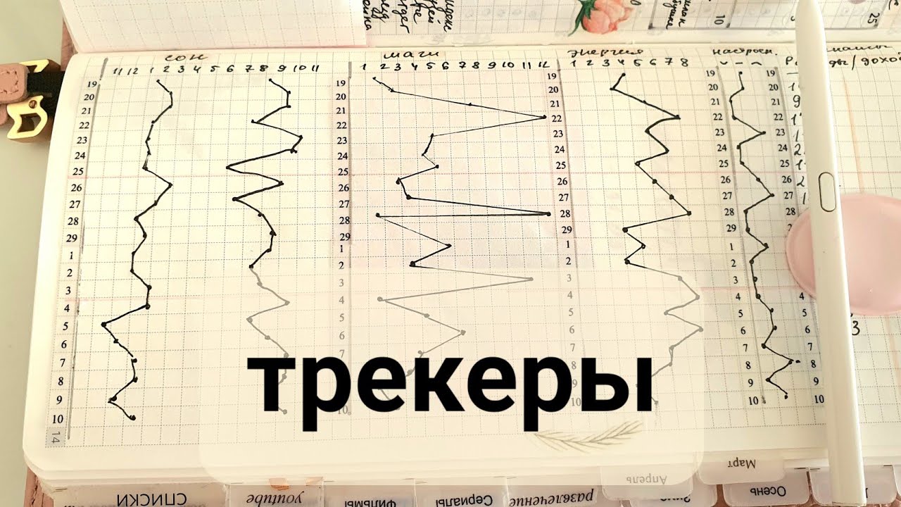 как я веду трекеры в kinbor weeks, мой ежедневник, my planner