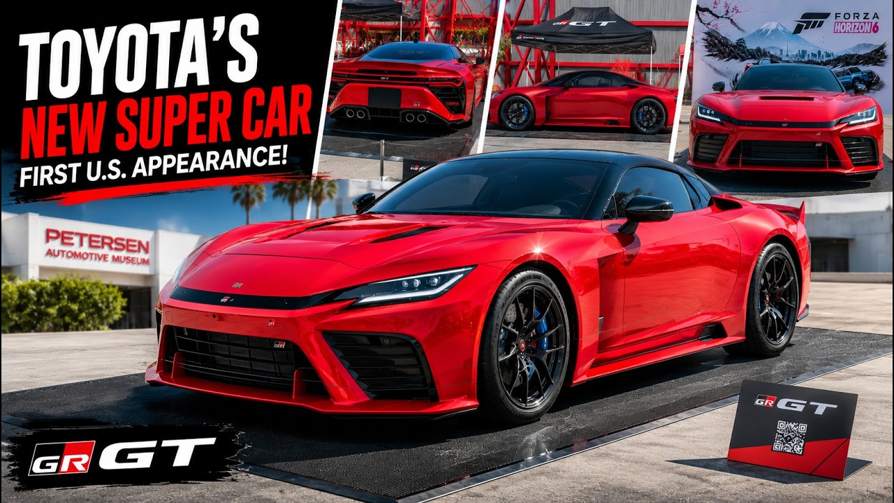Первый взгляд на красный Toyota GR GT вблизи