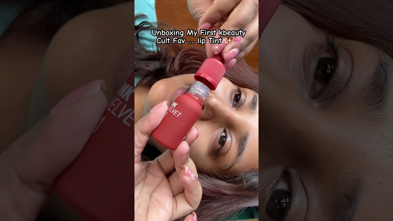 First time Trying kbeauty Cult Fav ✨ Peripera Ink Velvet Lip Tint #liptint #lipmakeup #viralmakeup