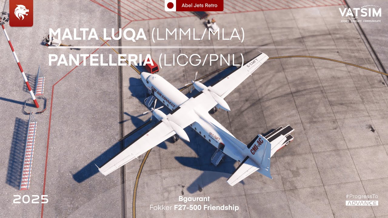 🔴 Microsoft Flight Simulator: Bgaurant Fokker 27 - Malta to Pantelleria | VATSIM Livestream 🔴
