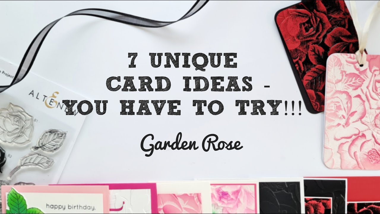 EMBOSSING FOLDER TECHNIQUES - Altenew Craft Your Life Project Kit - GARDEN ROSE