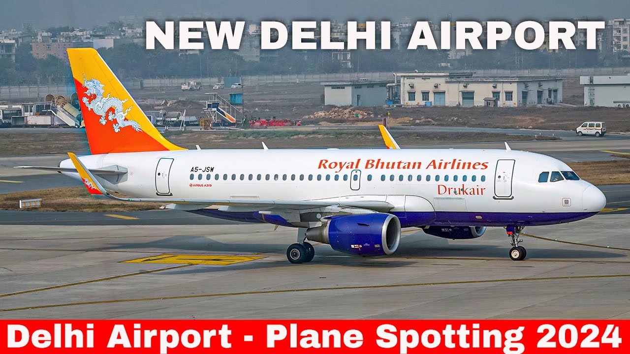 DELHI Indira Gandhi International Airport - Plane Spotting (2024)