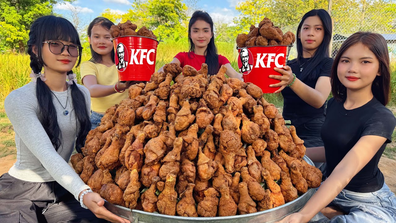 Amazing cooking Chicken leg crispy KFC recipe in my countryside