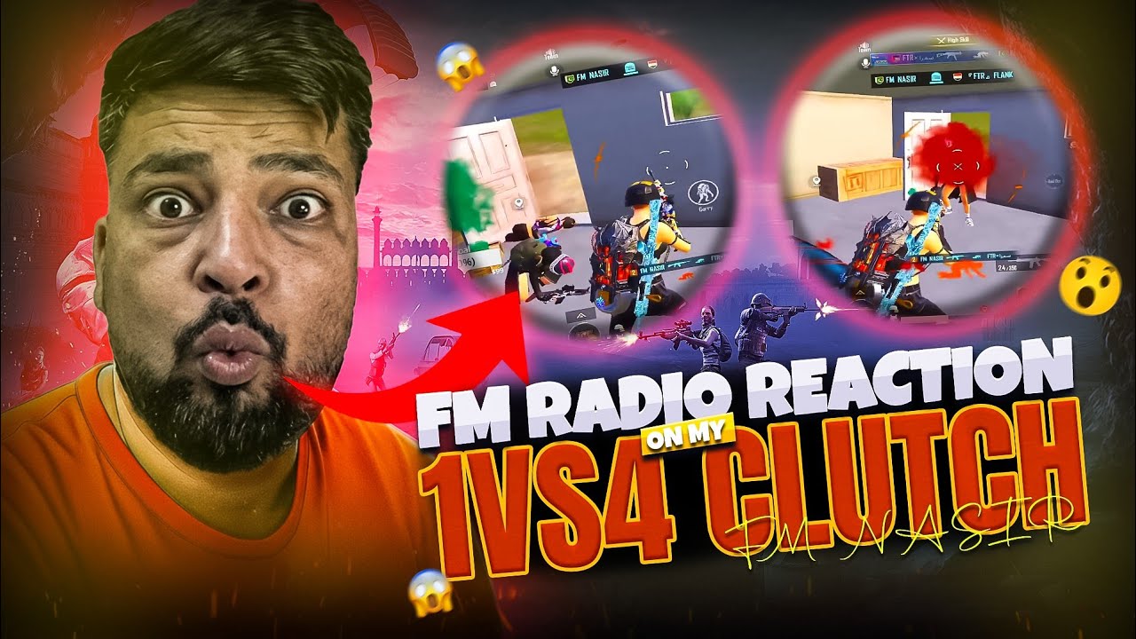 FM Radio Rection on My 1vs4 Clucth 😱 Shotgun Clutches Only 😱 Fm Nasir Yt