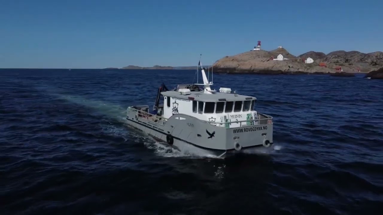 Munin passing  south tip off Norway  Lindesnes ligth house