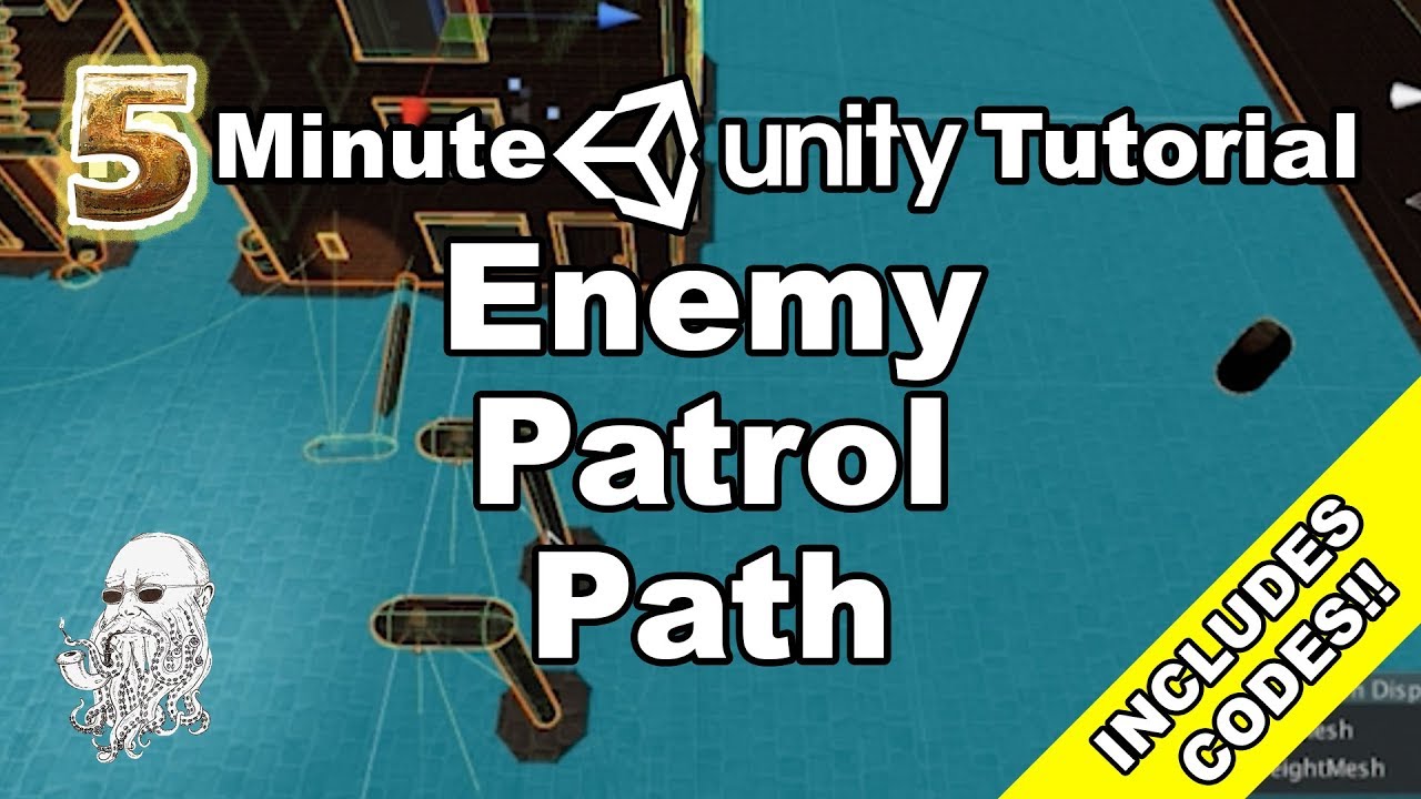 Enemy Patrol Path in Unity [5 Minute Unity Tutorial] | Octo Beard
