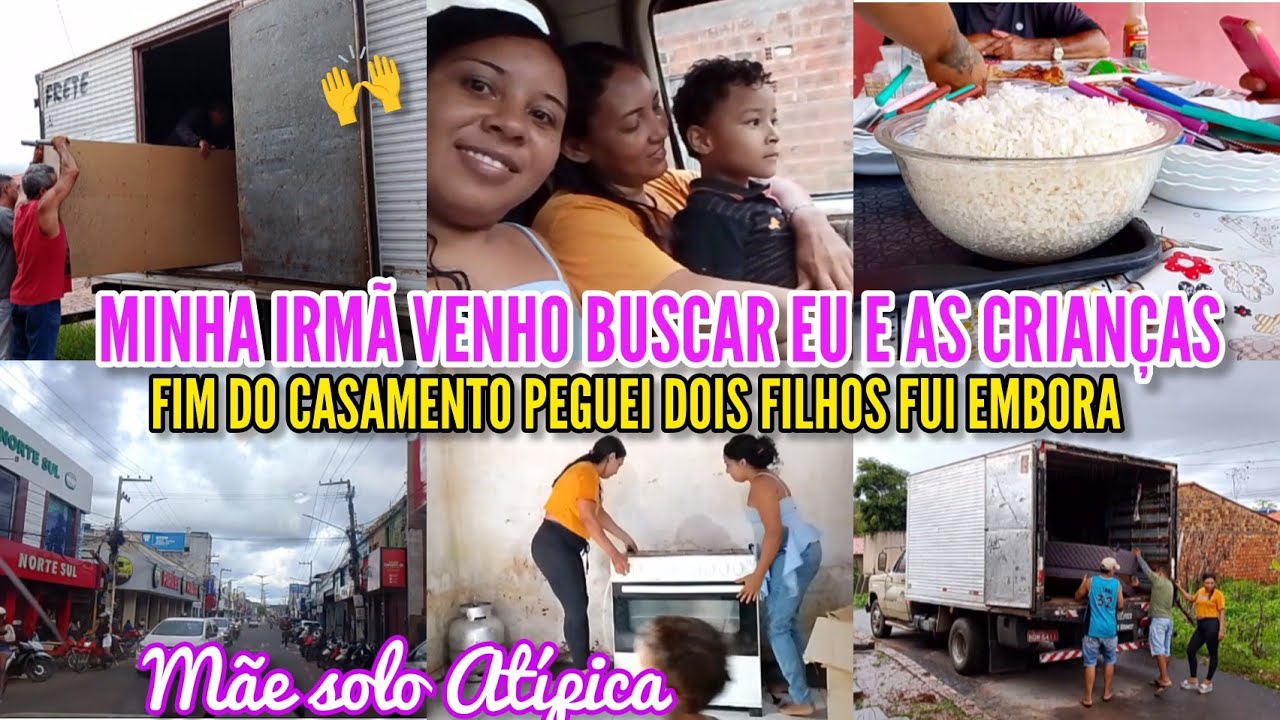 PEGUEI MEUS DOIS FILHOS FUI EMBORA🙌MINHA IRMÃ VENHO NOS BUSCAR um novo recomeço em outra cidade 