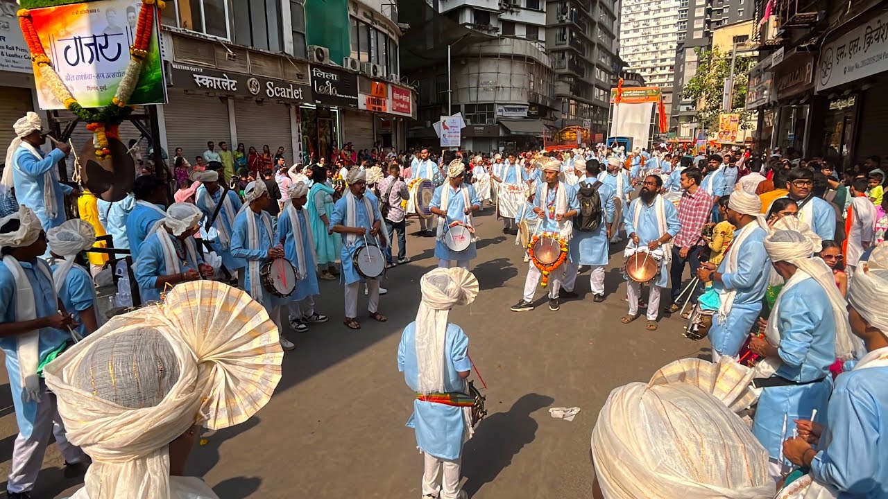 Gajar Dhol Tasha Pathak,Mumbai | New Beats 😍| Best Dhol Tasha | Girgaon Gudi Padwa 2026