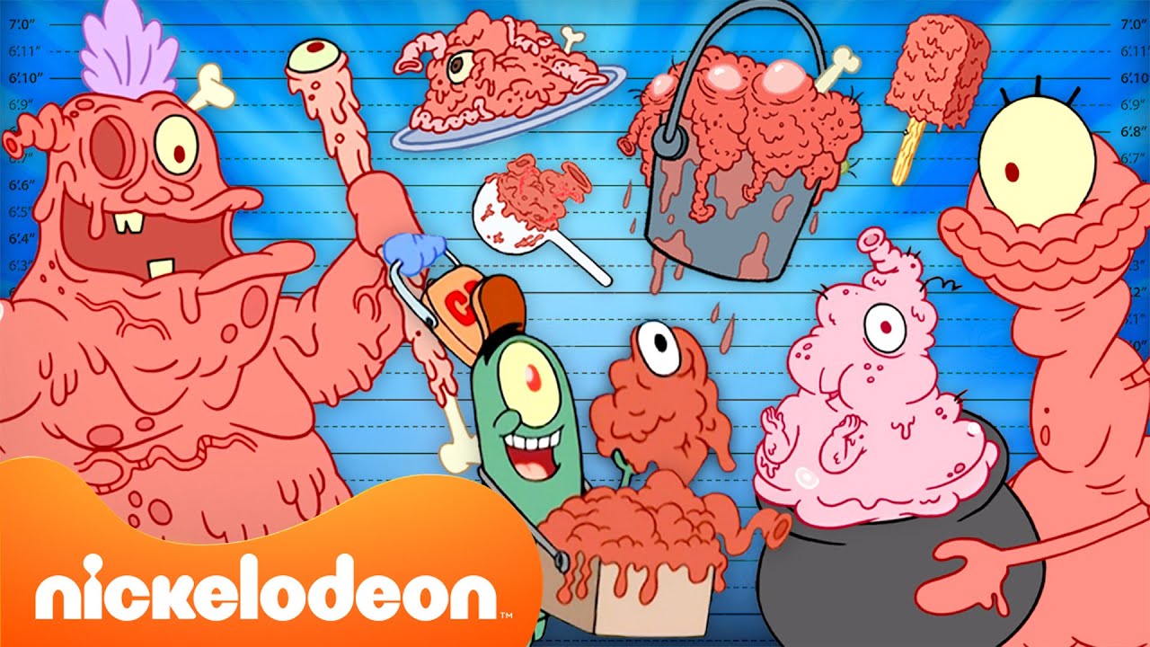SpongeBob | Setiap Item di Menu Chum Bucket Diurutkan Berdasarkan UKURAN🍴 | Nickelodeon Bahasa