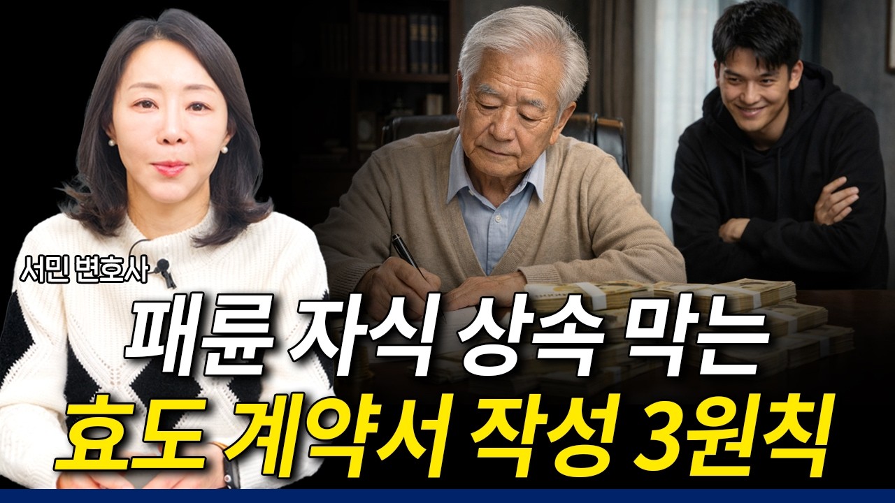 2026년부터 확 달라지는 상속법과 효도 계약서 작성 3원칙 | 상속전문변호사 서민