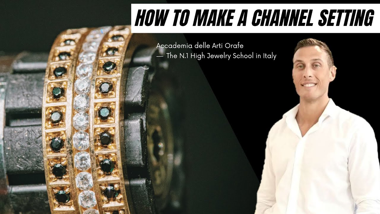 How to make a channel setting -  Gerardi setting School Italy  International Jewelery School