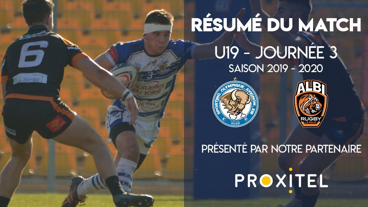 [U19] SO Avignon XIII - Albi Rugby League (résumé 2019/2020)