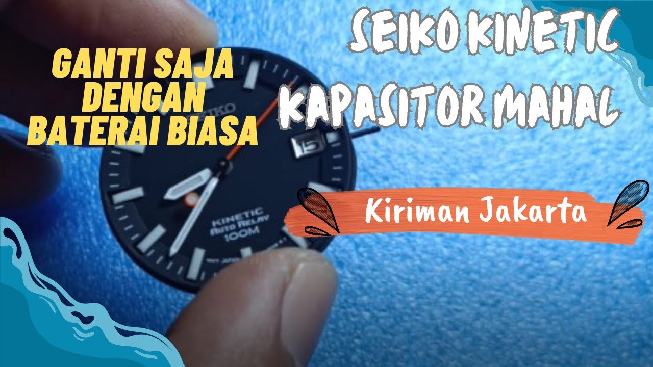 Reparasi jam Seiko Kinetic  | Cara Ganti Baterai biasa | Kiriman Daan Mogot Jakarta
