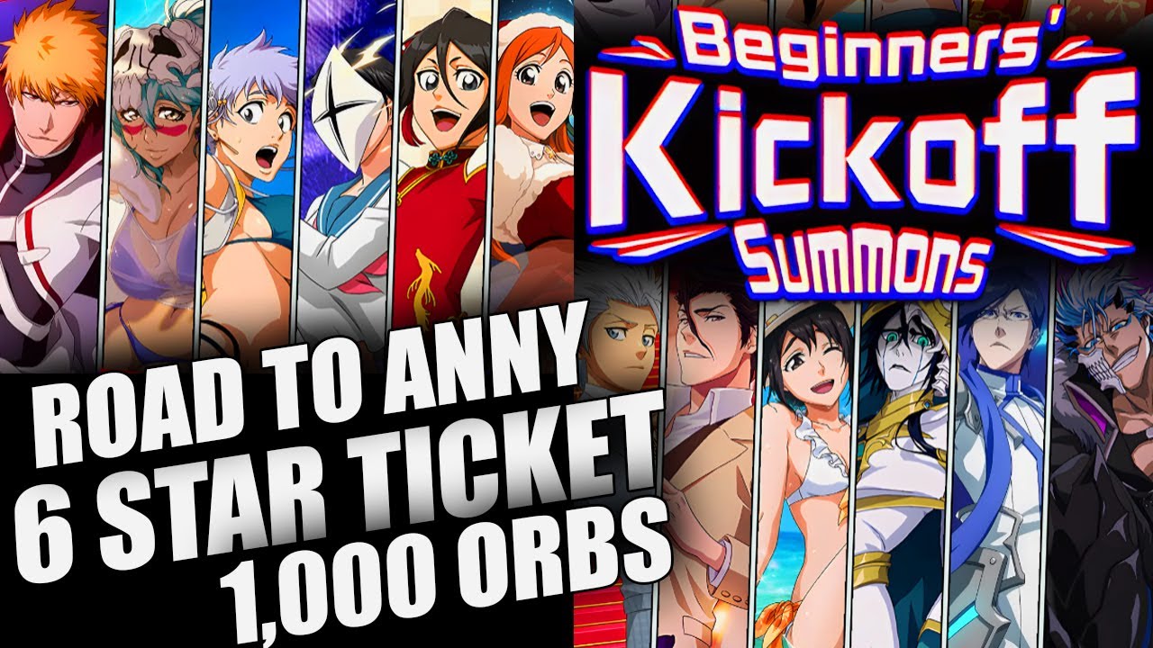 BEGINNERS KICKOFF SUMMONS! 1,000 ORBS - ROAD TO ANNY EP 4! [Bleach Brave Souls]