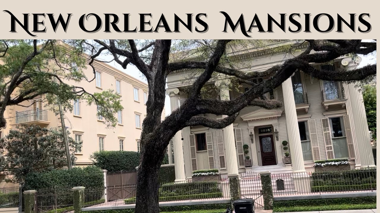 Beautiful Mansions on St. Charles Ave in  New Orleans--4/18/24