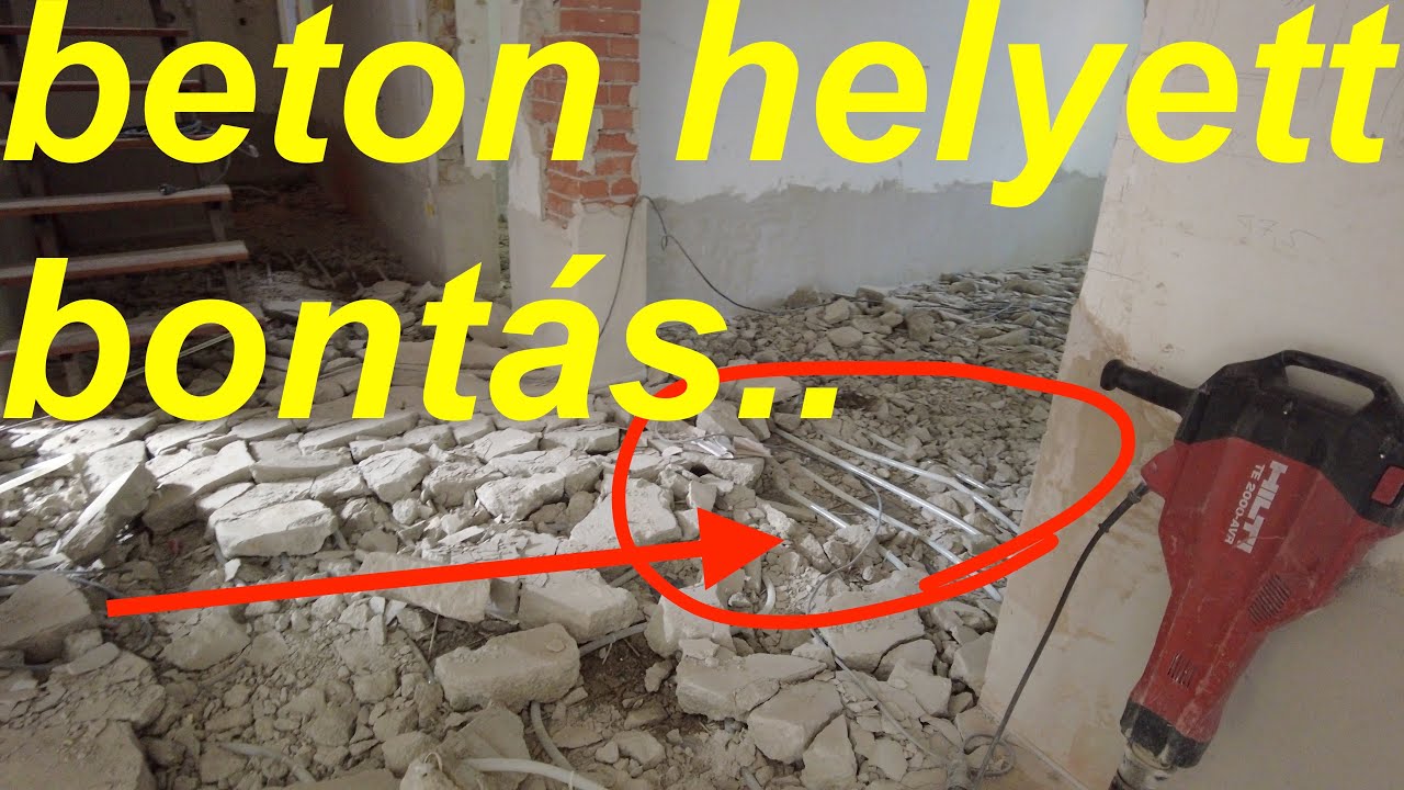 Parketta helyett vésőgép. Ismét bontás lett a vége, és az esztrich a kukában kötött ki