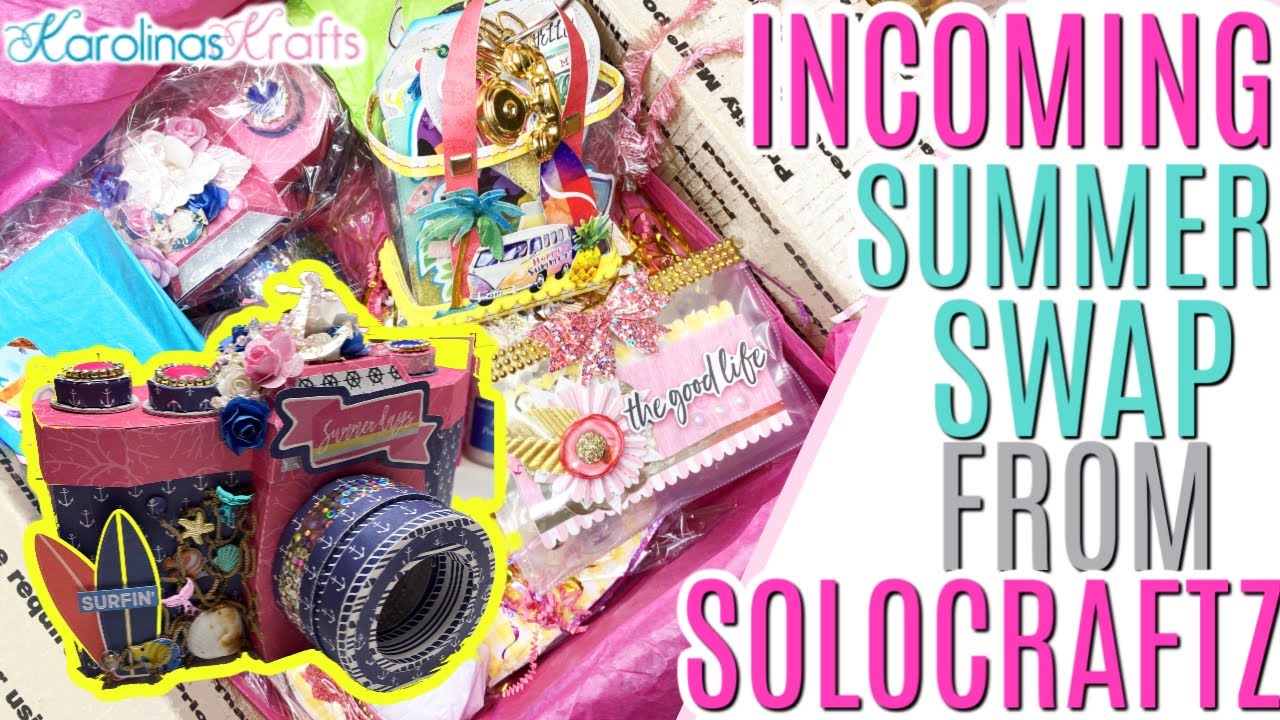 INCOMING Happy Mail Summer Swap from SoloCraftz Unboxing, Summer Swap Unboxing