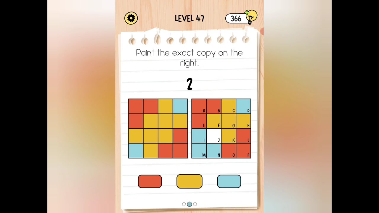 Brain Test 5 Level 47 Gameplay &ndash; Full Walkthrough & Answers | Paint the exact 