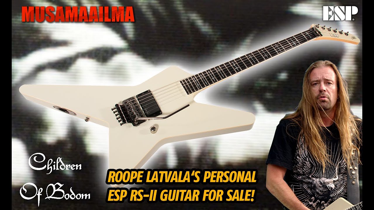 Musamaailma PRESENTS: Buy Roope Latvala’s Personal ESP Guitar | Official Sale
