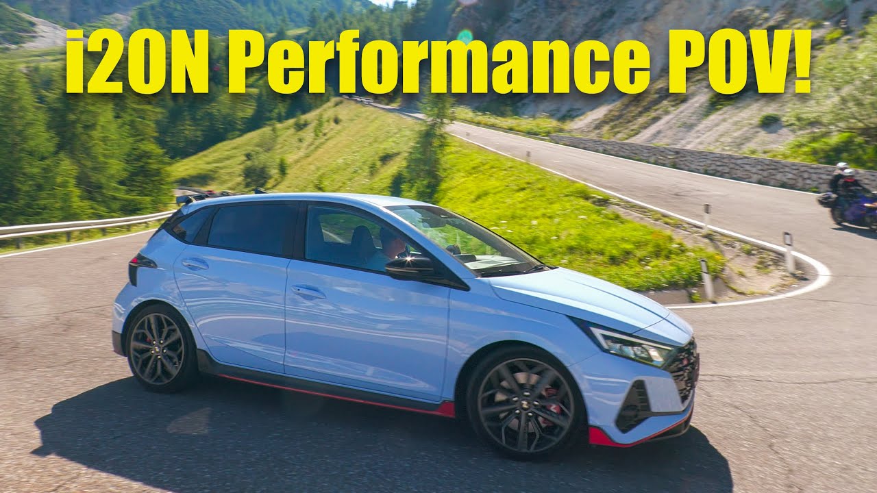 Hyundai i20N Performance POV Test Drive in The Mountains of Italy - Gardena Pass
