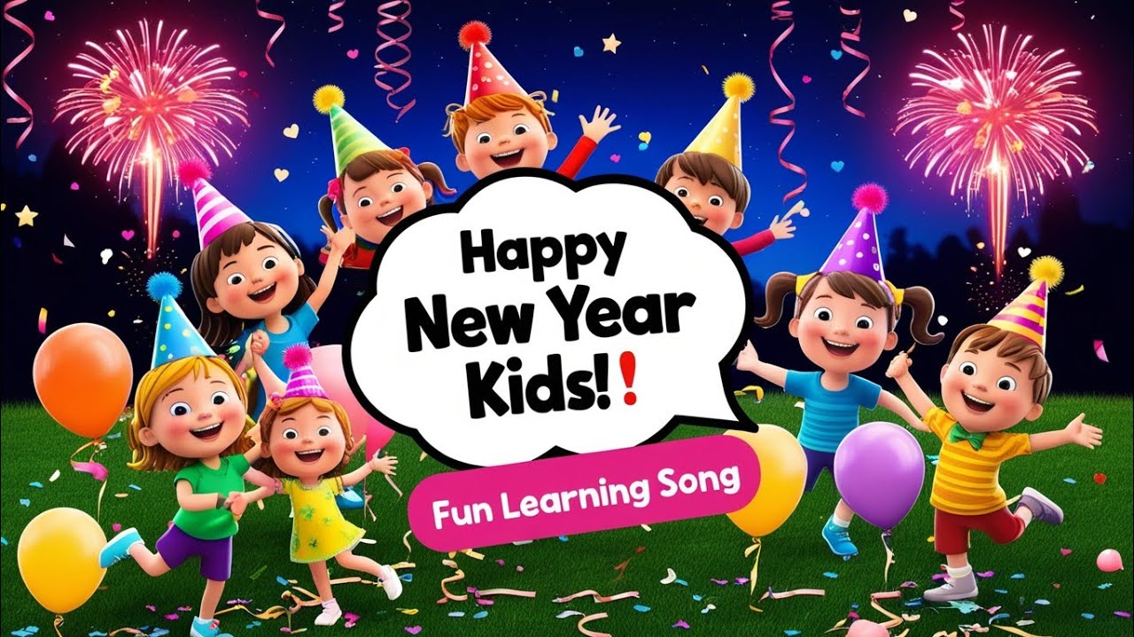 Happy New year song in english for kids