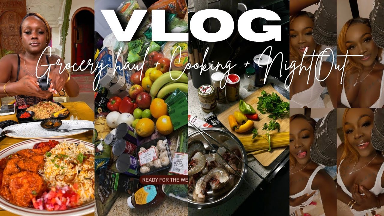 VLOG | grocery haul + long distance relationship goodbyes + night out + cook W/ me 