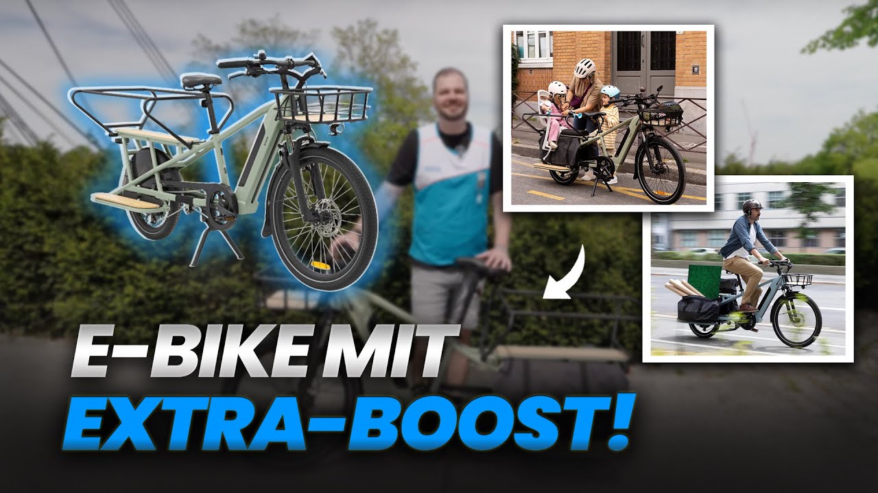 BTWIN Cargobike R500E Longtail V2: E-Bike mit Extra-Boost!