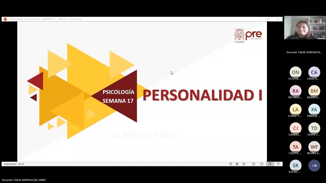 Psicología - Semana 17 - Pre San Marcos Ciclo 2025-II (Nuevo Ciclo)