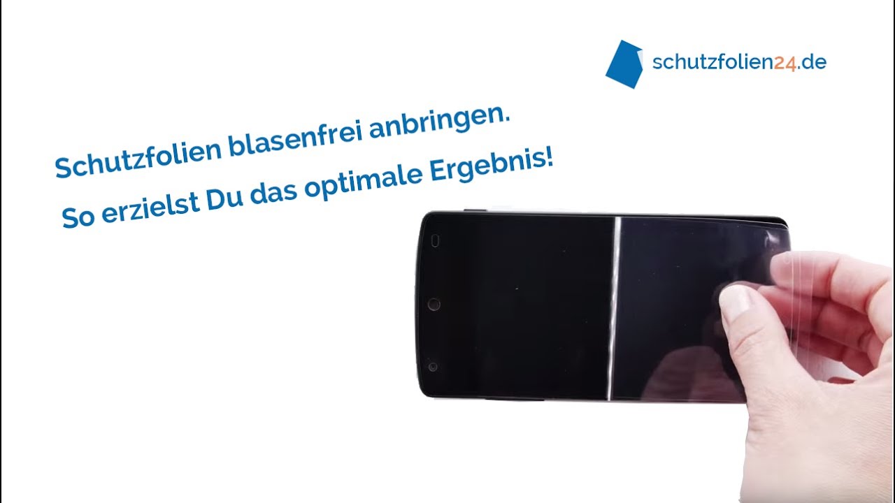 Displayschutzfolie blasenfrei anbringen - Schritt f&uuml;r Schritt Anleitung von schutzfolien24
