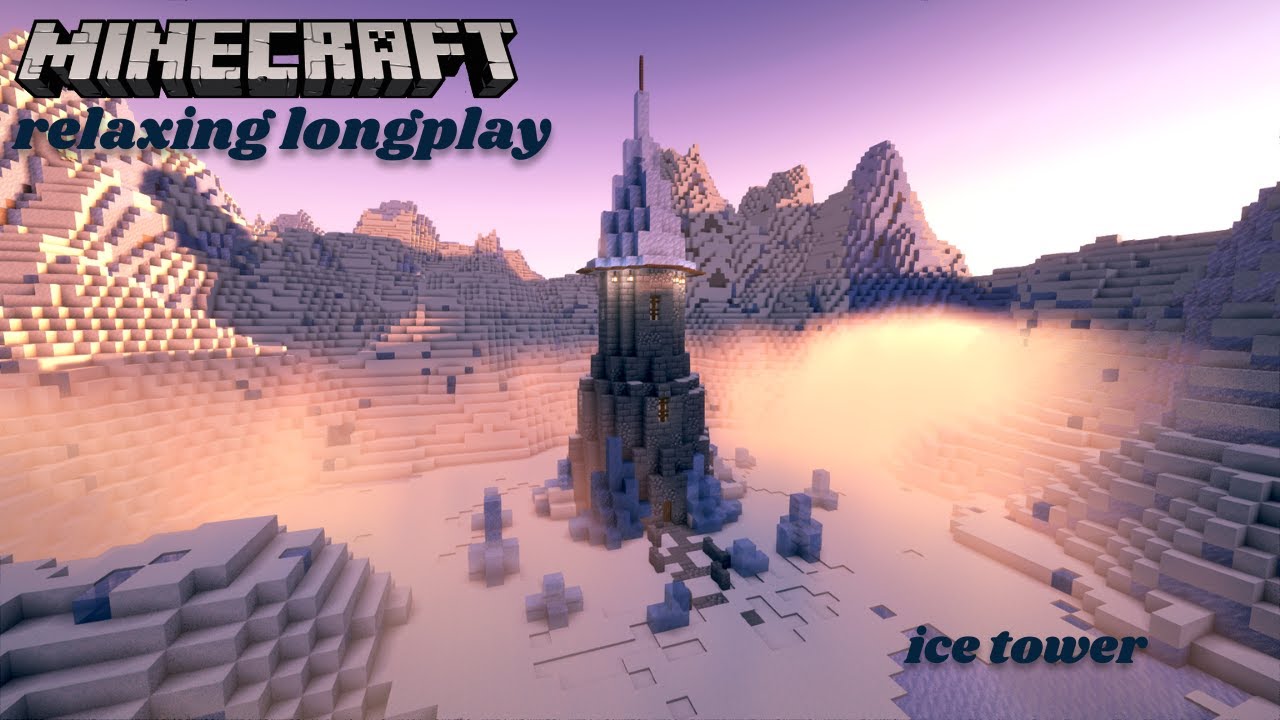Minecraft Relaxing Longplay | Ice Tower (no commentary) 1.20