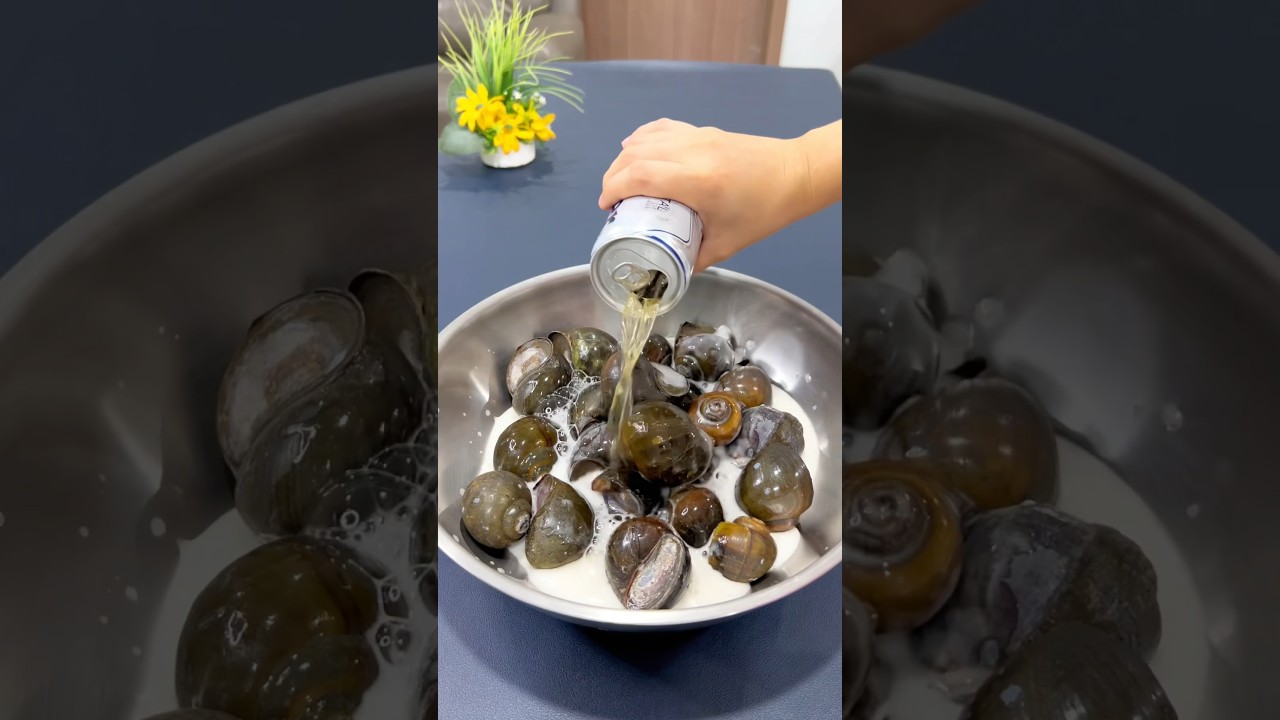 C&aacute;ch l&agrave;m sạch ốc bươu bằng bia