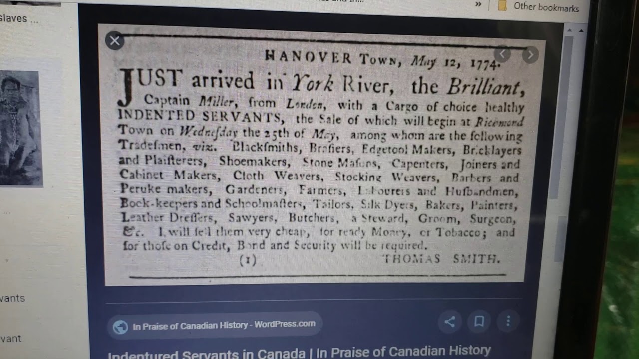 Irish Slaves and Servants