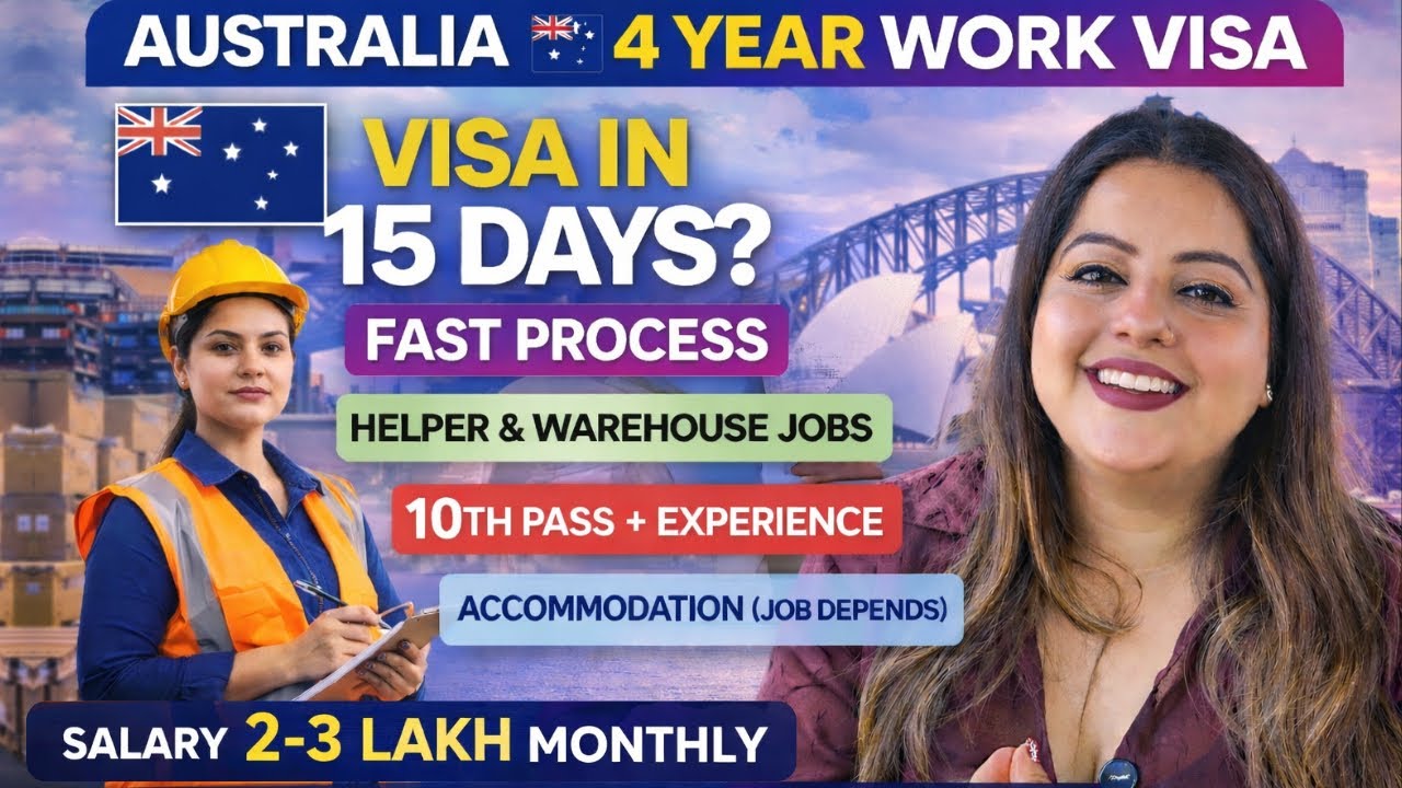 AUSTRALIA FREE WORK VISA 2025 | Work Visa Approved In 15 Days | Warehouse And Packing Jobs