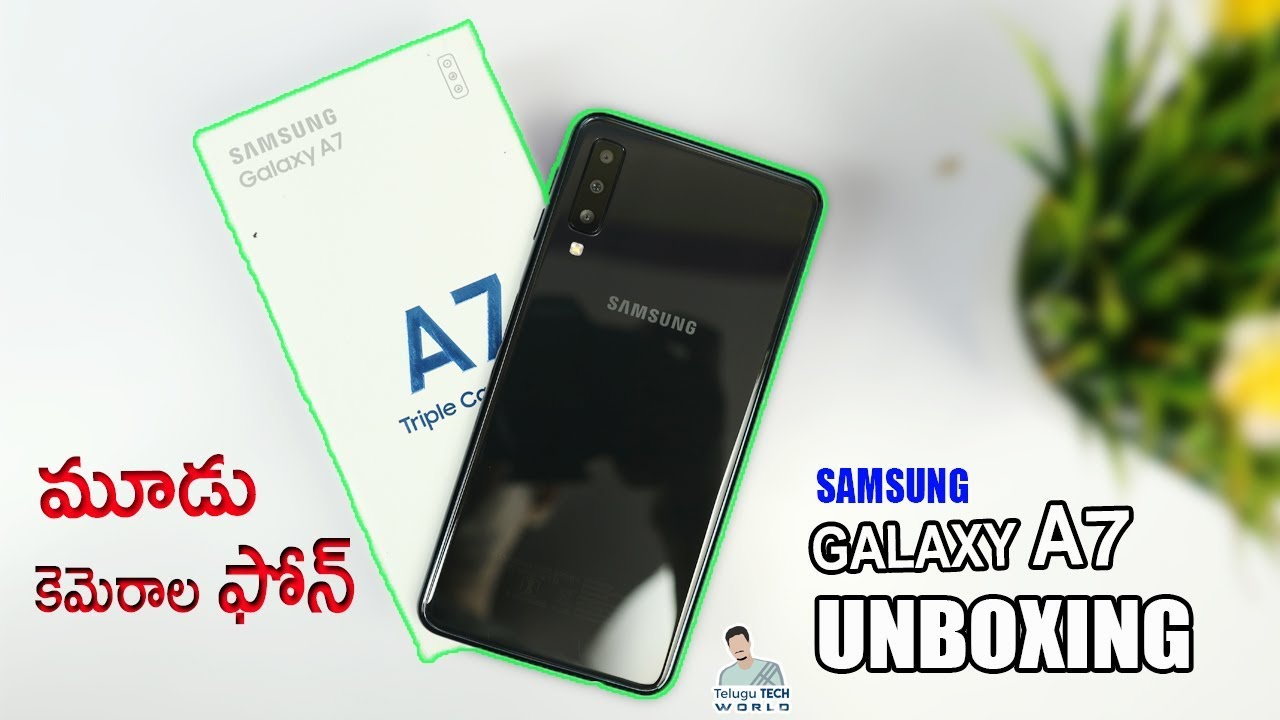 Samsung Galaxy A7 (2018) Triple Camera Smartphone Unboxing And Review