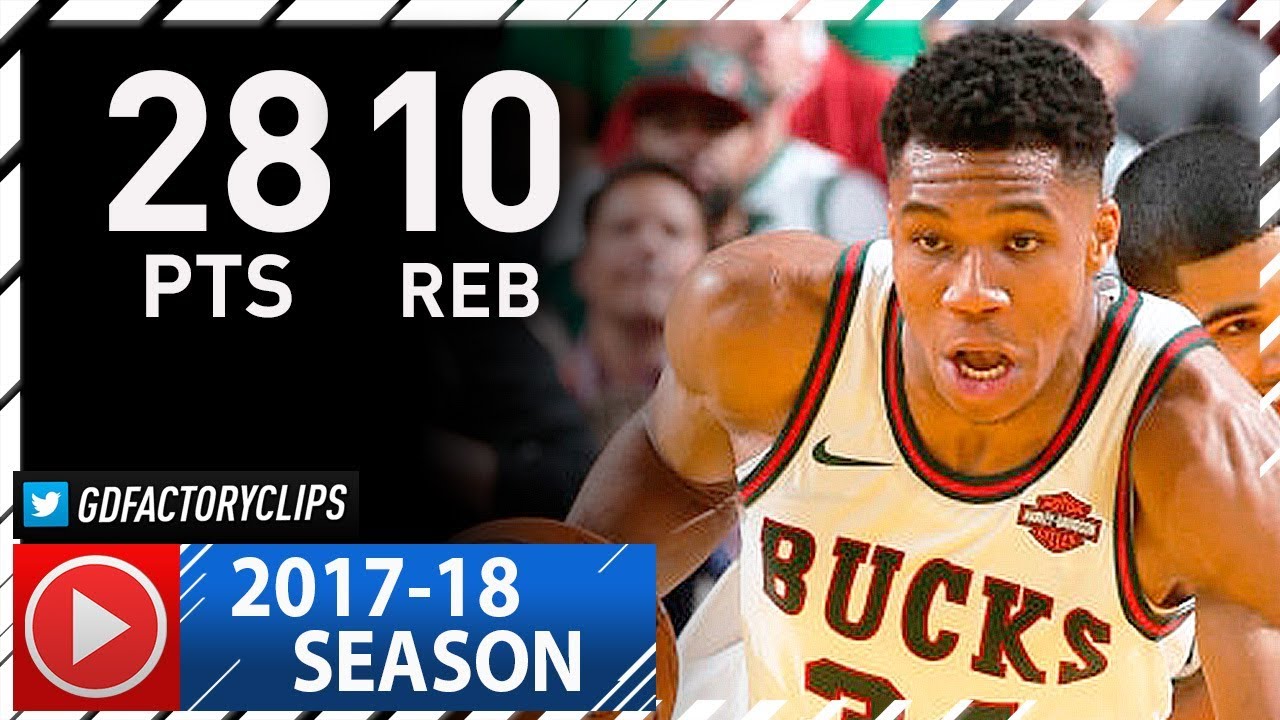 Giannis Antetokounmpo Full Highlights vs Celtics (2017.10.26) - 28 Pts, 10 Reb, 7 Ast