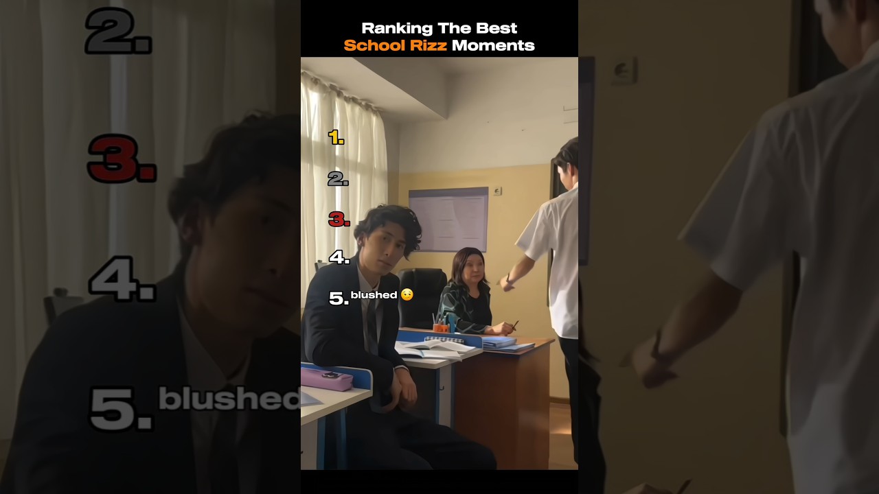 Ranking The Best School Rizz Moments #shortsviral #ranking