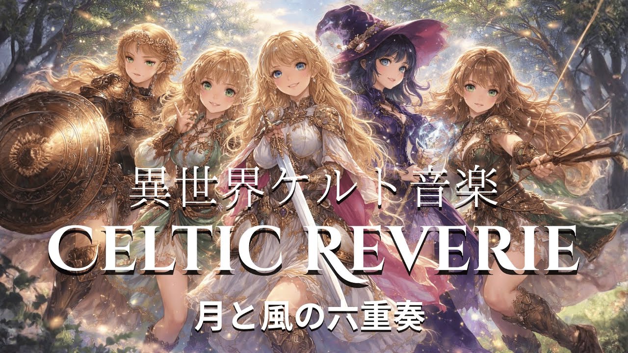 【異世界ケルト音楽】【作業用BGM】Celtic Reverie― 月と風の六重奏 ―