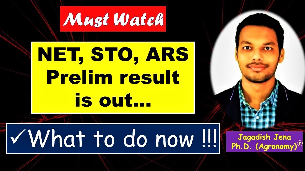 ICAR NET, STO, ARS (Prelim) - 2021 result is out | What next ! #ICARNET2021 #ASRBExams #JagadishJena