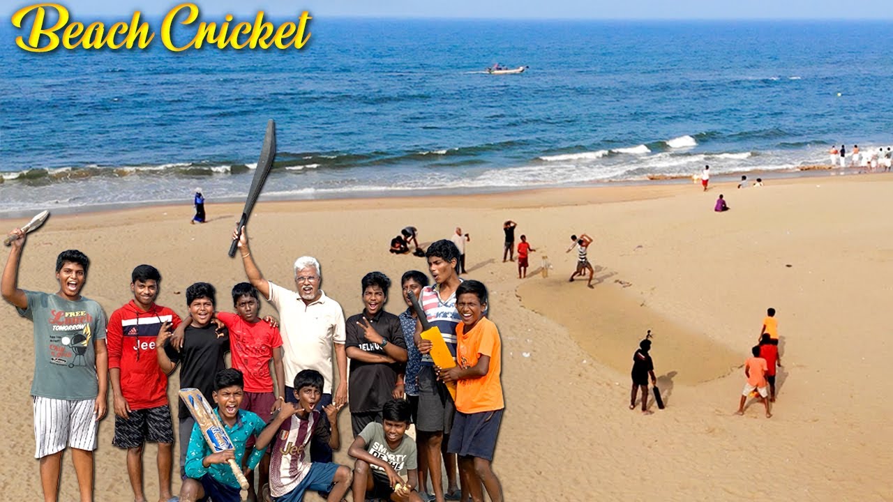 Beach Cricket with நம்ம Chennai Boys 💥| Real Chennai 28! 😭