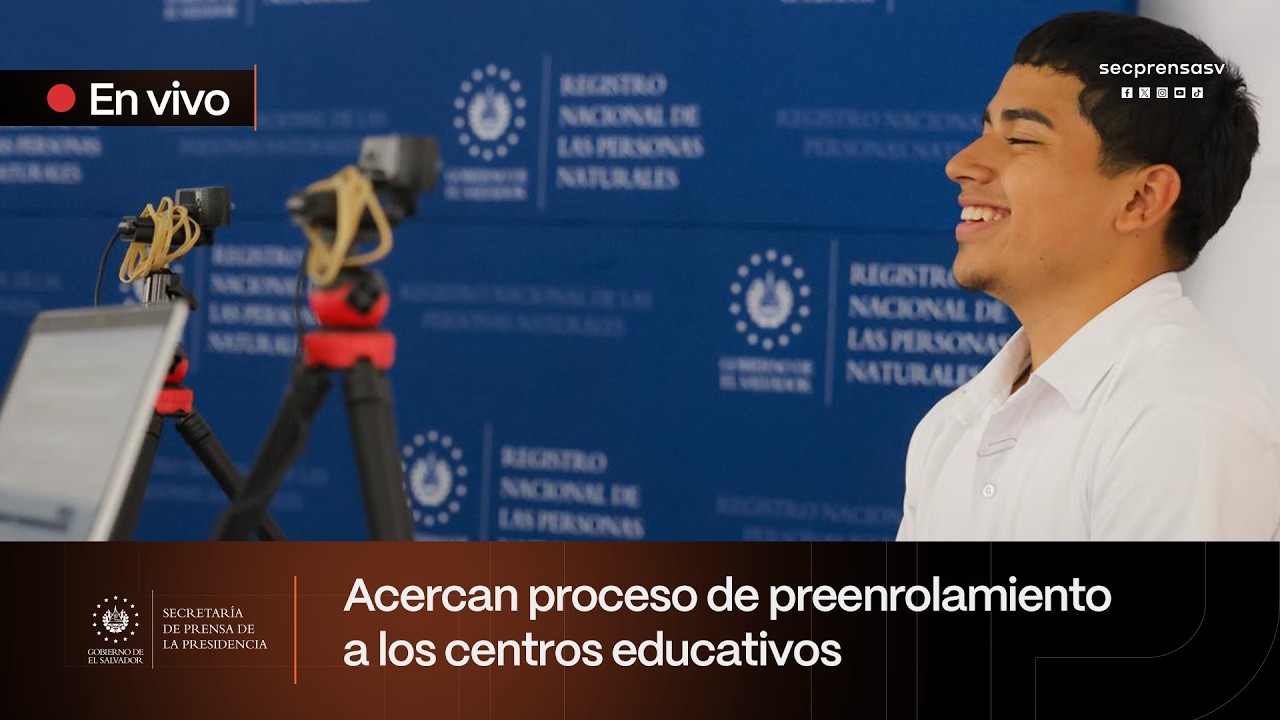Gobierno del Presidente Bukele detalla proceso de preenrolamiento en centros educativos
