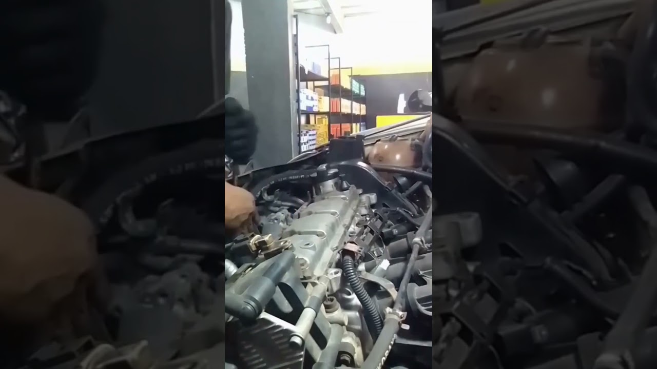 motor Volkswagen com junta de cabe&ccedil;ote queimada