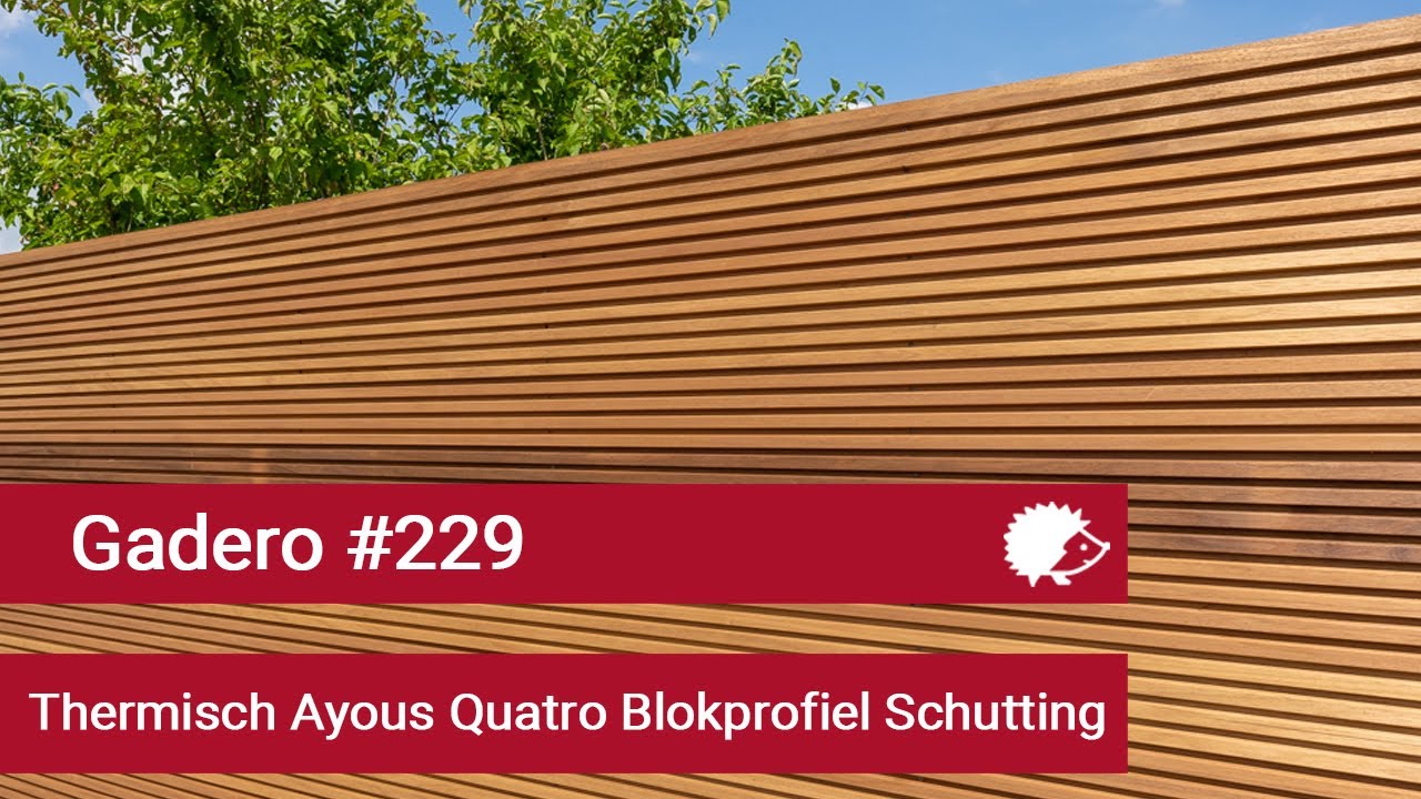 #229 Thermisch Ayous Quatro Blokprofiel Schutting maken