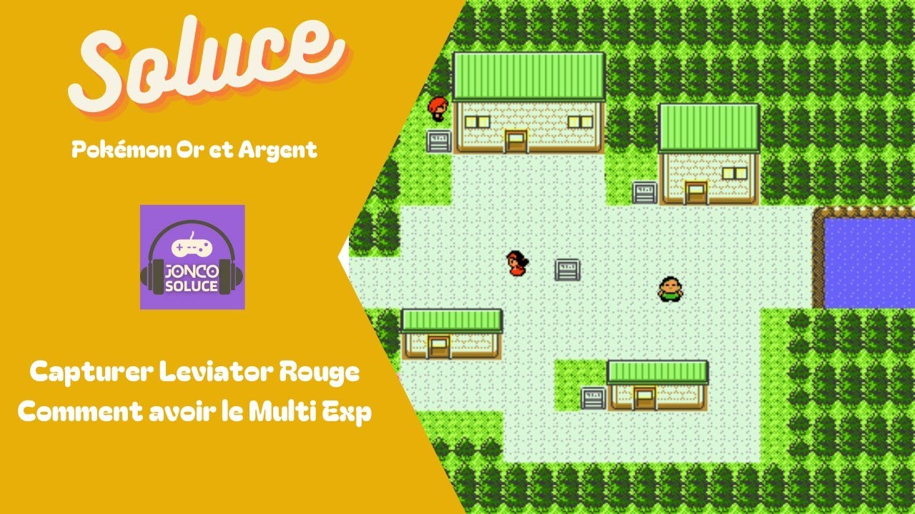 Multi Exp Leviator rouge Ecaille Rouge Pokemon Argent Or Cristal Soluce chemin trouver capture