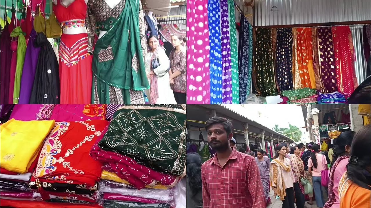 ચણીયા ચોલી સેલ#स्थानीय बाजार वडोदरा#biggest Vadodra #Samta kapad market Vadodara #sasta market fashi